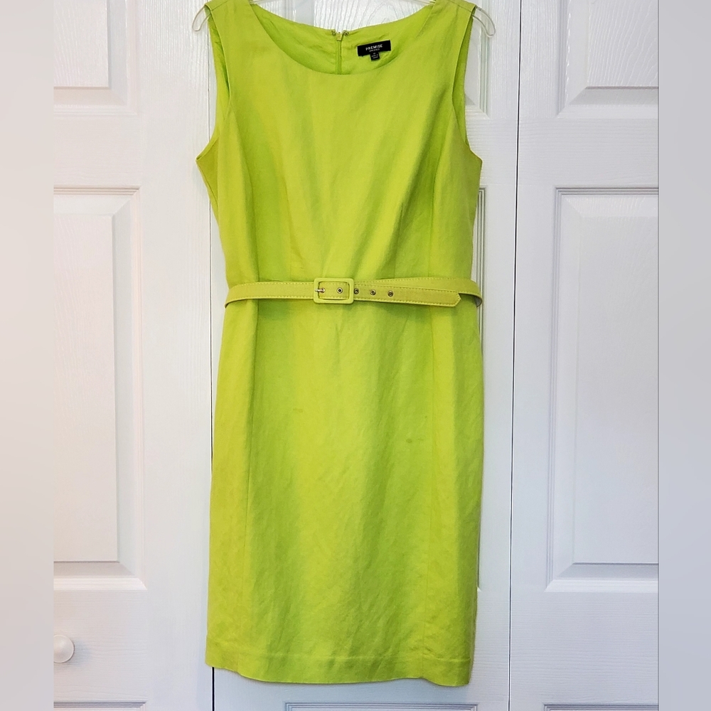 Linen summer sheath dress